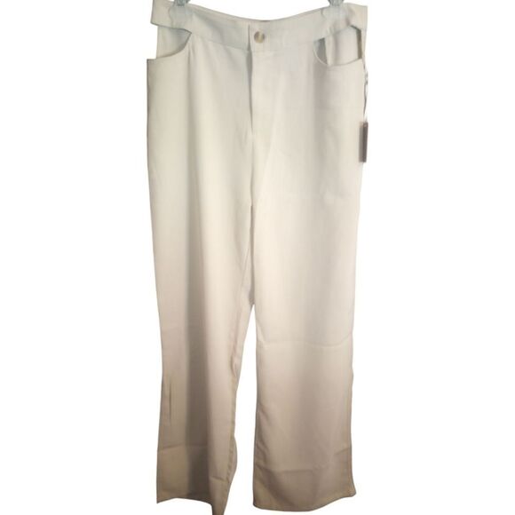 Bailey Rose wide leg dress pants with front cut outs NWT - Picture 2 of 9